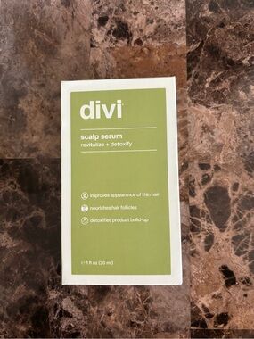 Divi Scalp Serum Revitalize + Detoxify Thin Hair Treatment 1oz 30ml New Sealed
